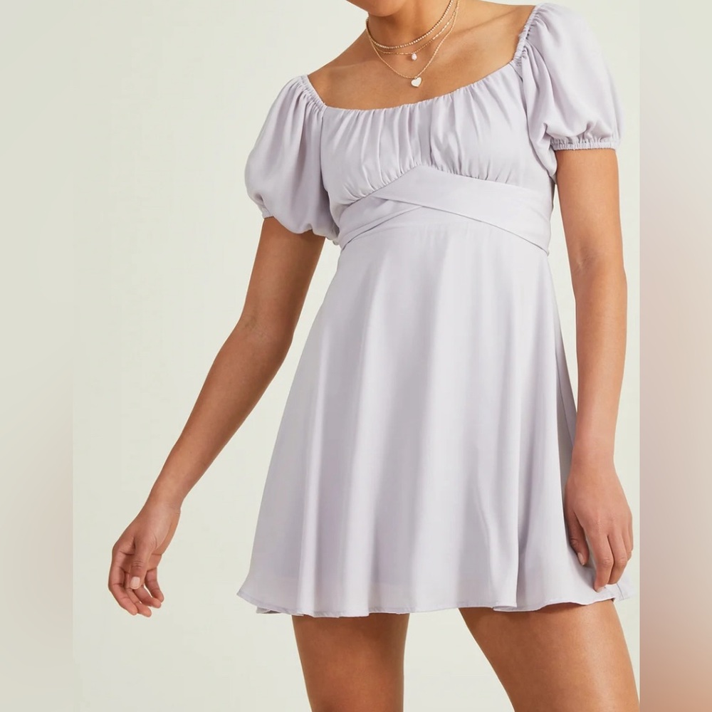 Altar’d State Lilac Raella Crossover SunDress (size S)